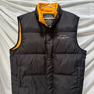Ralph Lauren POLO Jeans Black Down Puffer Vest L